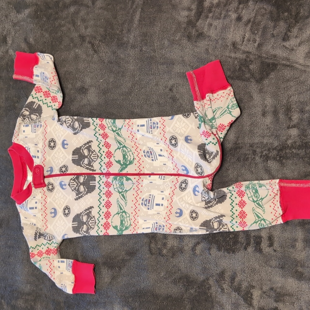 Hanna Andersson Red and Gray Kids Jumpsuit